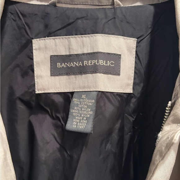 Banana Republic tan Trench Coat XL fall neutral basic minimalist lightweight - Picture 2 of 13